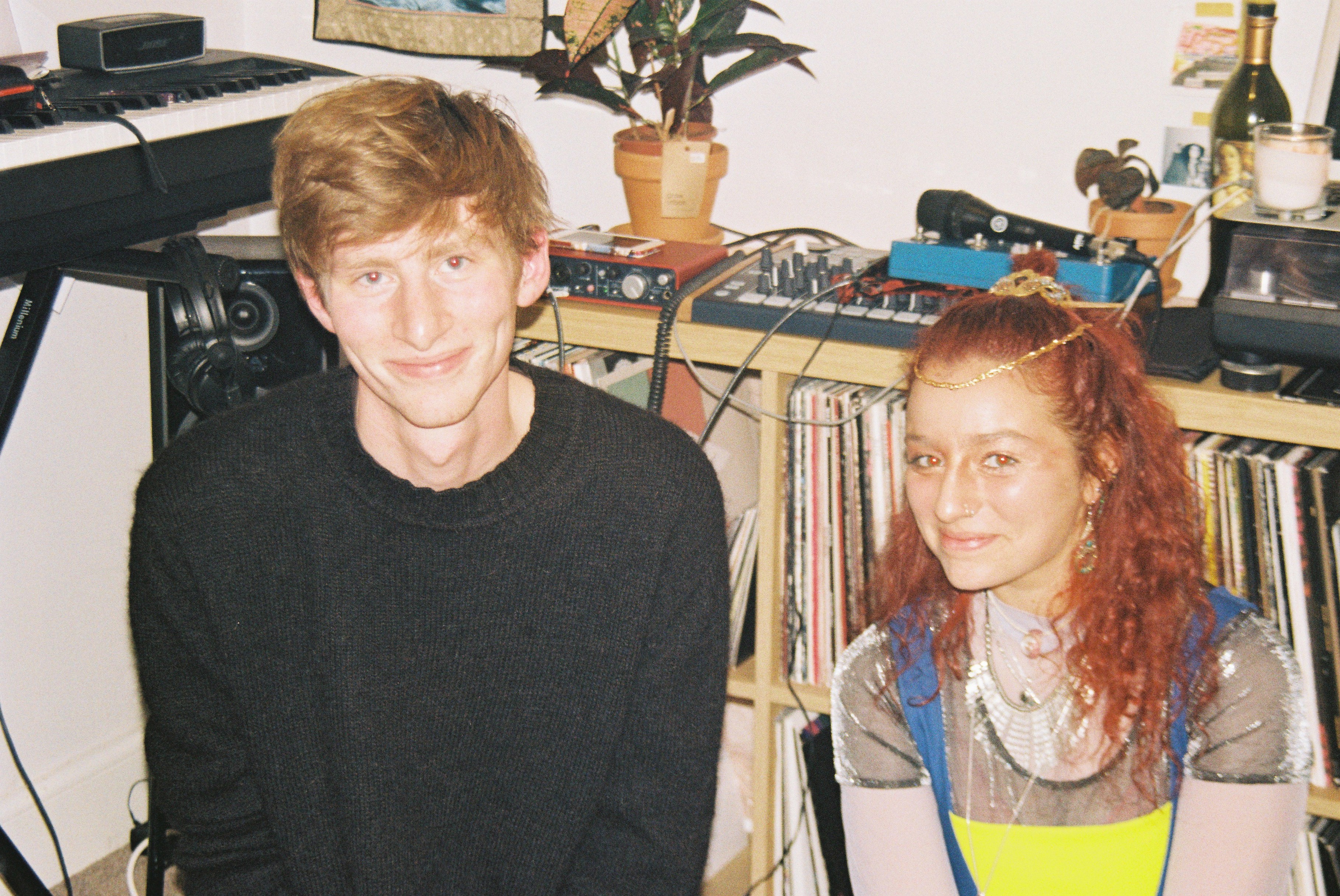 Gabriel and Gemma smiling at the camera